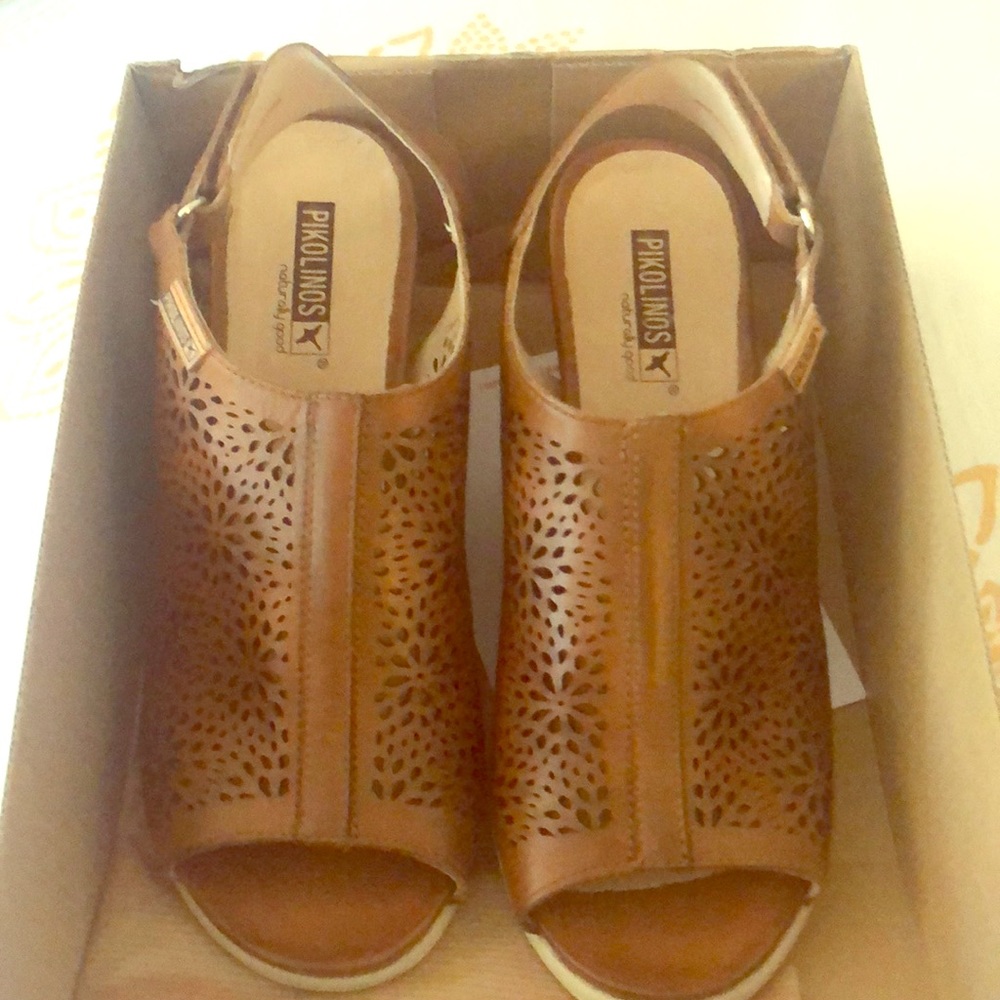 Pikolinos Peep Toe Wedge Sandal